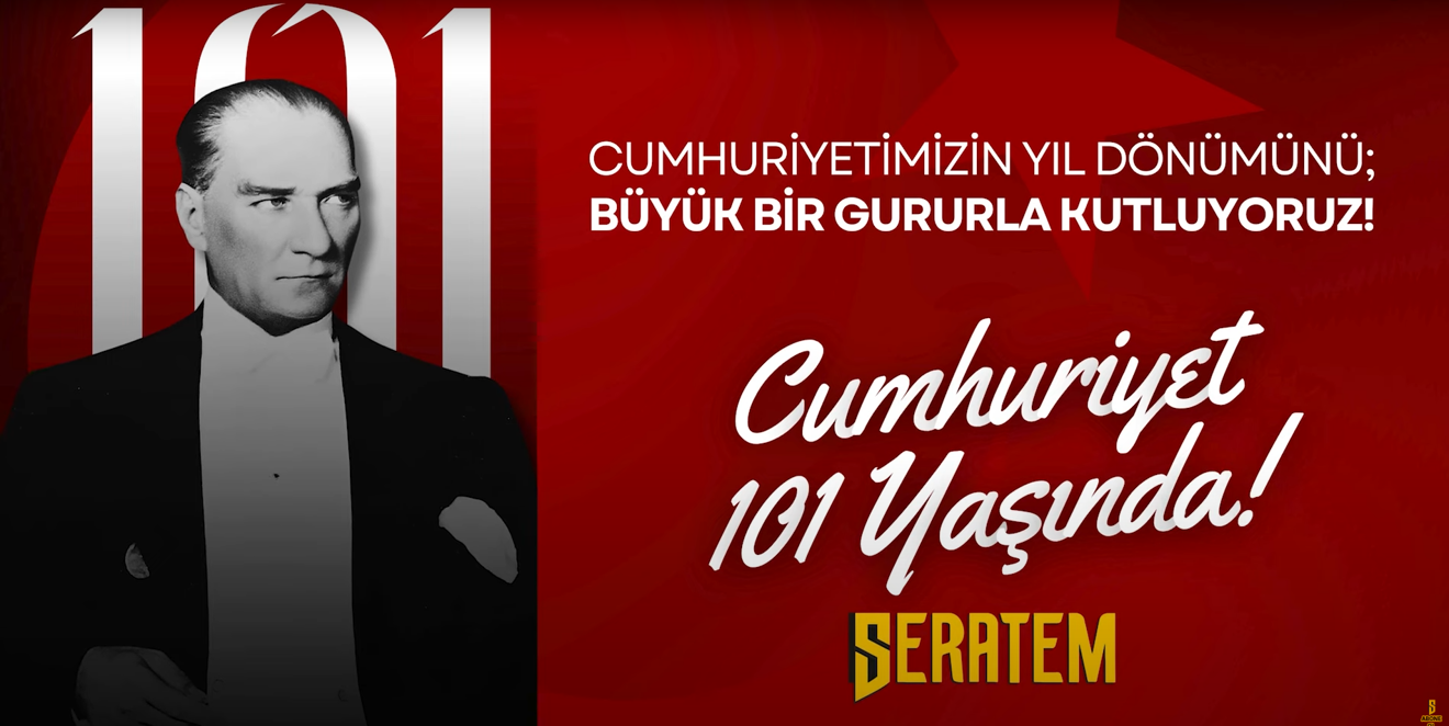 29 Ekim Cumhuriyet Bayramı kutlu olsun!